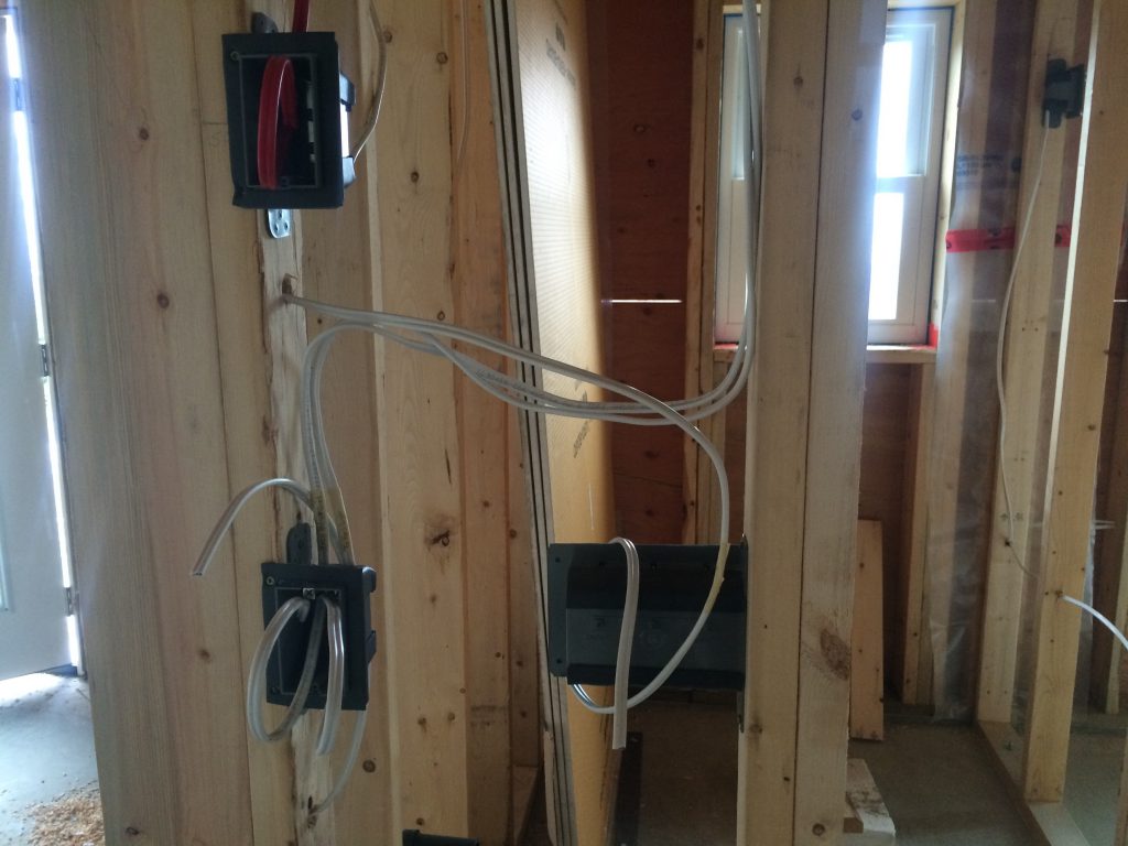 electrical wires hanging